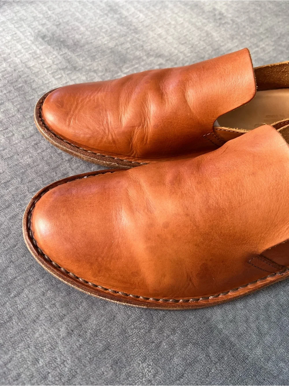 Astorflex Patnoflex Slip On Loafers Brown Leather Mens Size 42 EU 9 US Barefoot